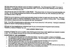 Installment Agreement - Florida